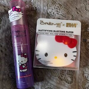 Hello Kitty x the CREME shop blotting paper compact & setting spray